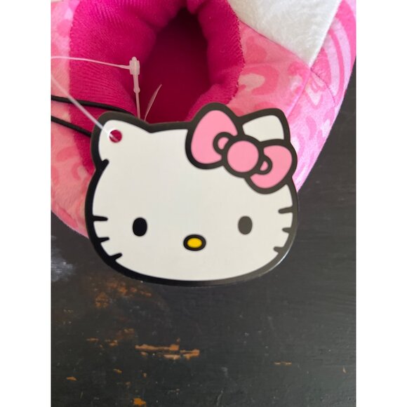 NEW Hello Kitty Girls Slippers L (11/12) Pink & White Fleece Gift - Picture 4 of 7